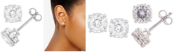 Macy's Diamond Stud Earrings (2 ct. t.w.) in 14k White Gold